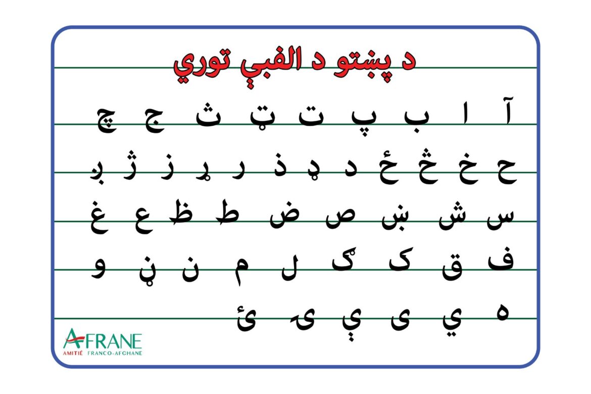 د پښتو د اﻟﻔﺒﯥ ﺗﻮري